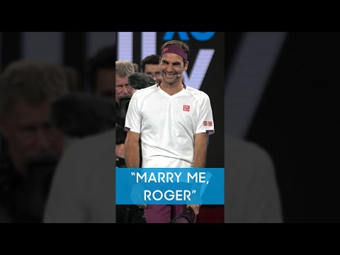 Fan PROPOSES to Roger Federer! 😂