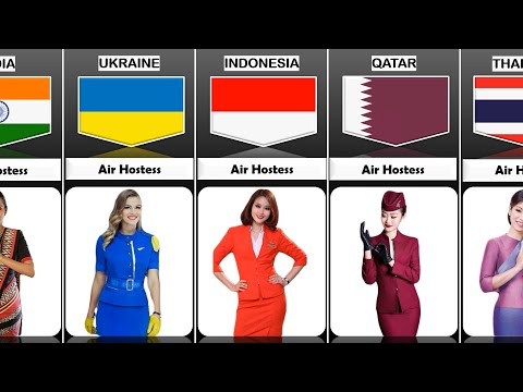 Air Hostess Uniform From Different Countries