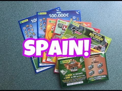 Mix of Spain Lottery Scratch Off Tickets